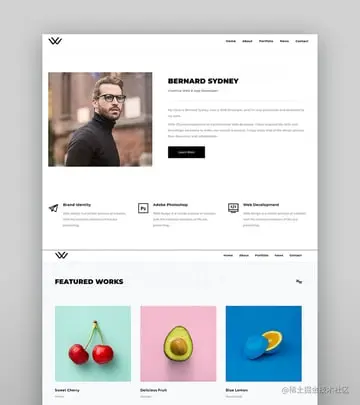Waxon - Personal Portfolio Template 