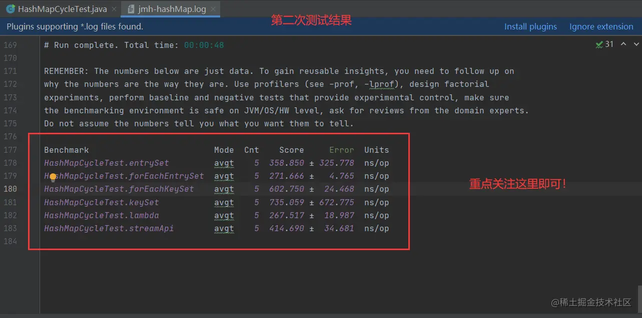 第二次测试结果
