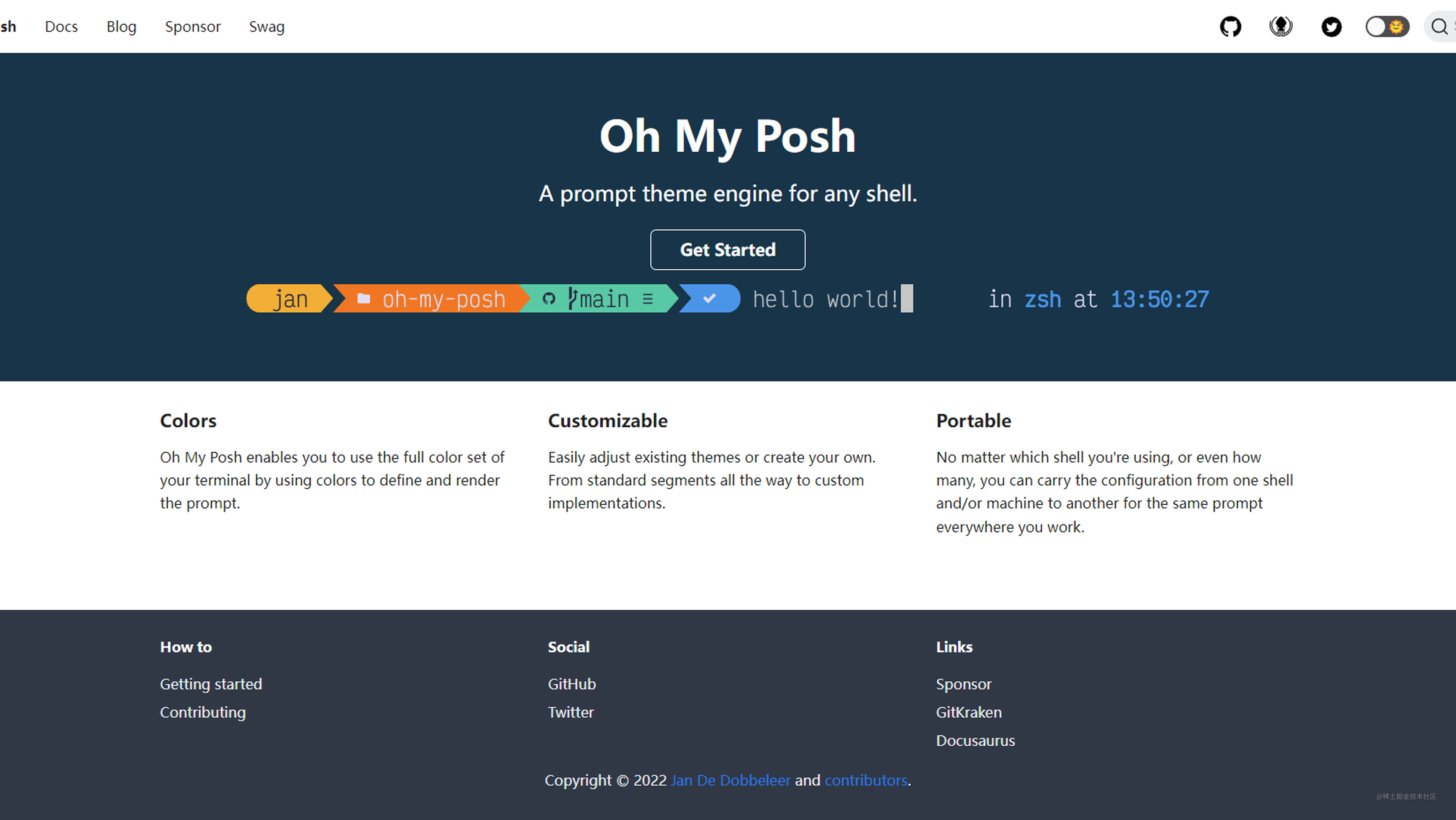 Terminal终端美化(Oh My Posh) 掘金