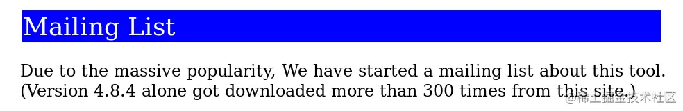 1998年11月curl网站截图