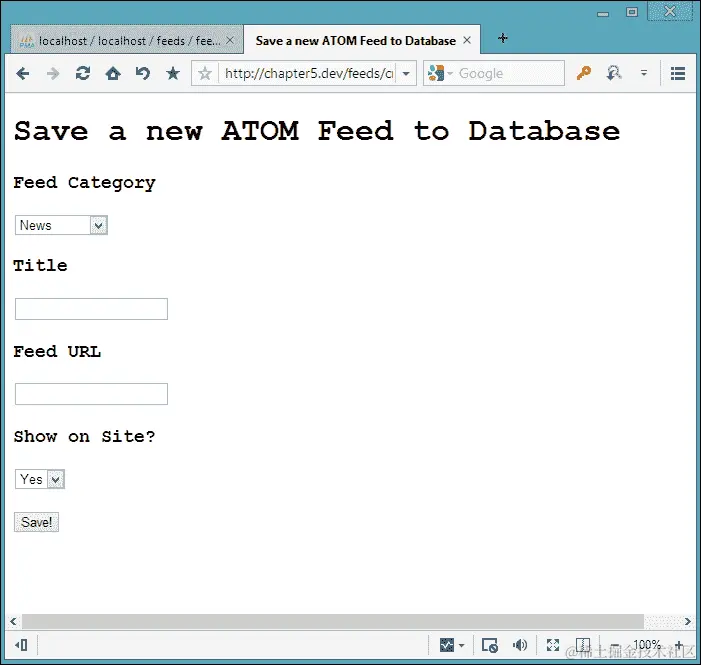 创建我们的表单