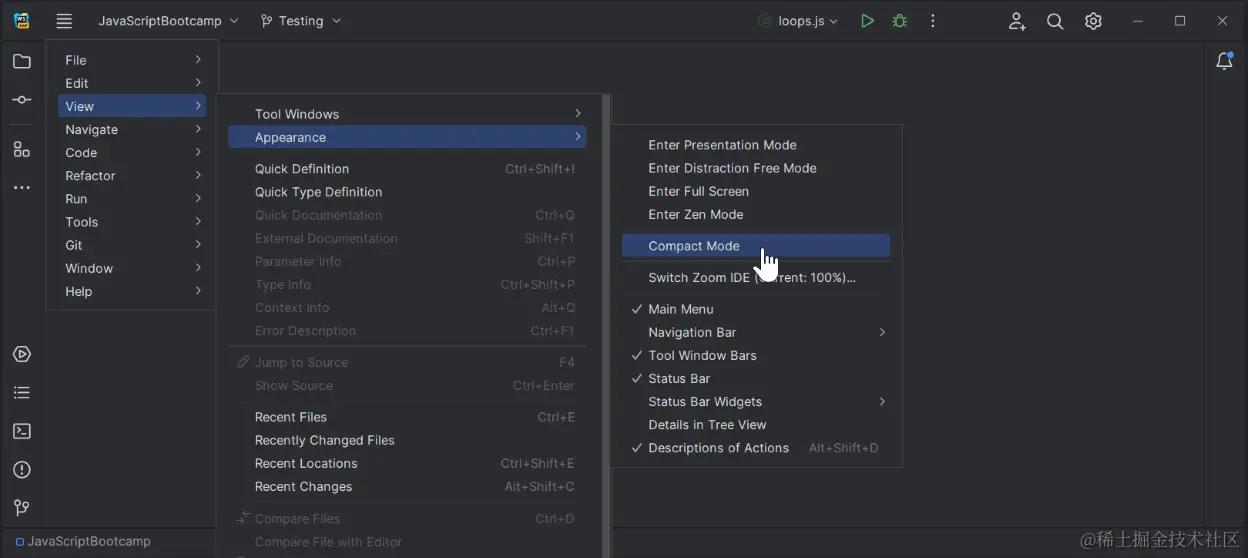 新 UI：紧凑模式