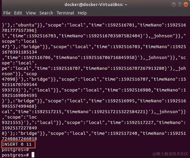 图 7.14：在数据库中插入多行