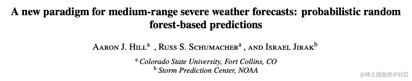 目前该成果已发布在《Weather and Forecasting》