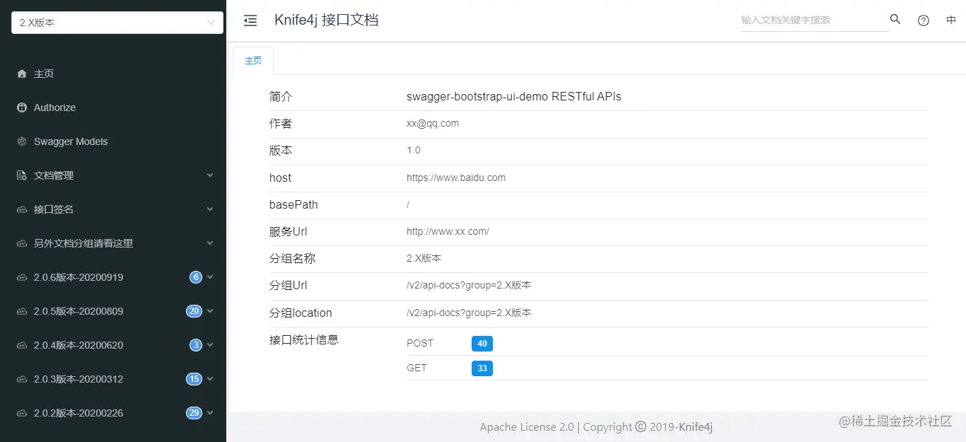 放弃丑陋的swagger-ui，使用knife接口文档