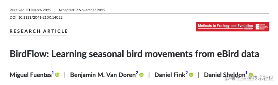 本研究成果发表在《Methods in Ecology and Evolution》