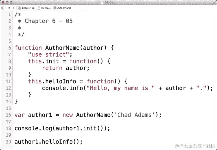 使用 'new' 创建实例
