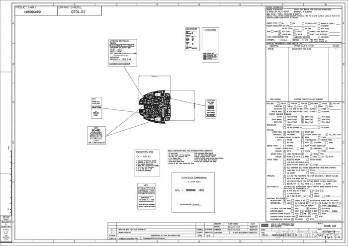 Highly detailed fabrication and assembly drawings can be created by placing objects on mechanical layers.