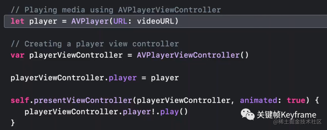 AVPlayerViewController 使用示例