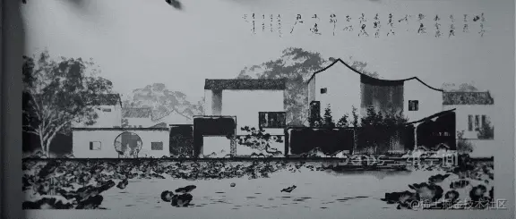 场景采用手绘和3D结合的方式