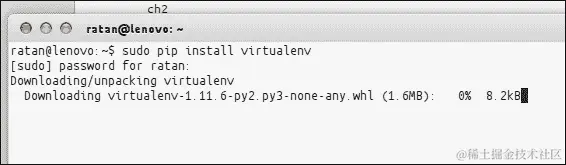 安装 virtualenv