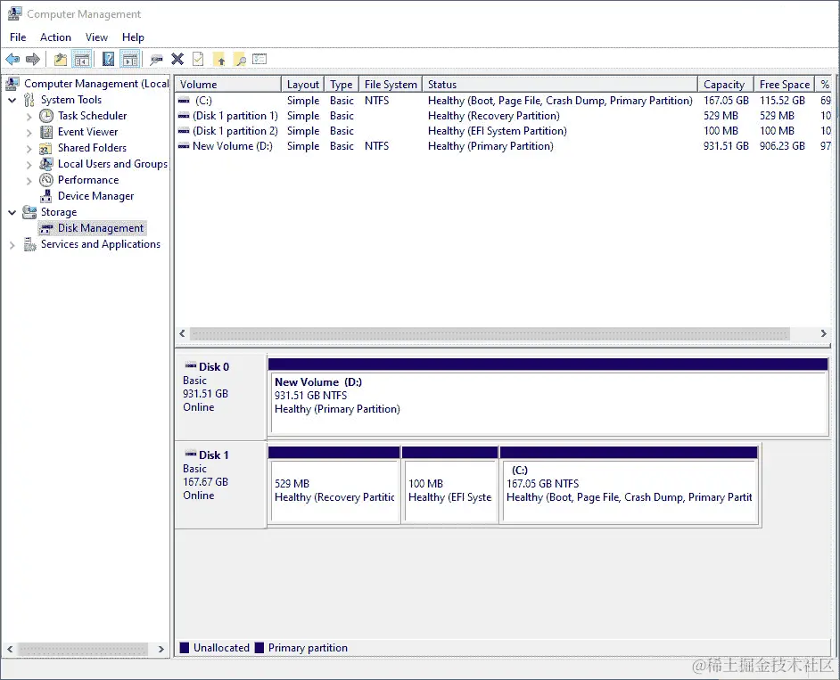 图 0.2：磁盘管理