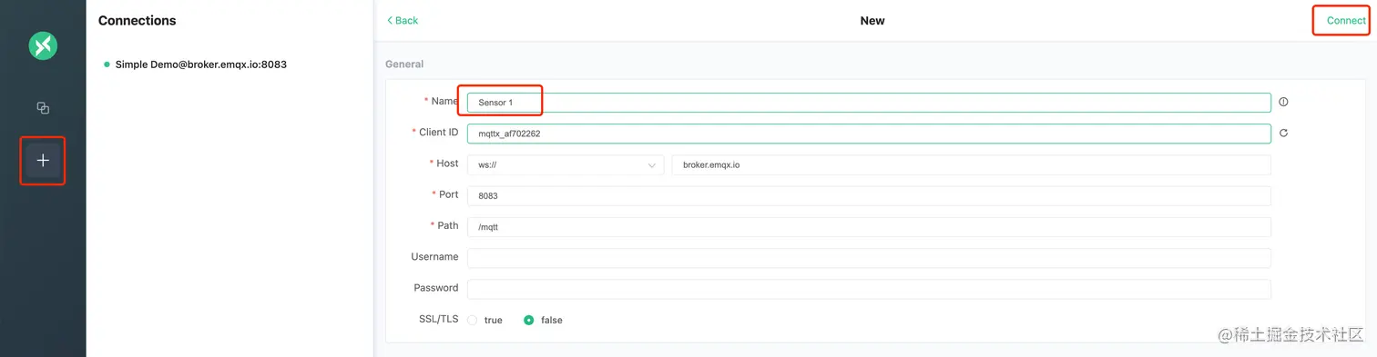 创建 MQTT 连接