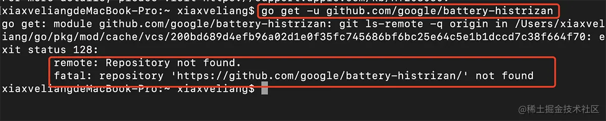 Repository not found