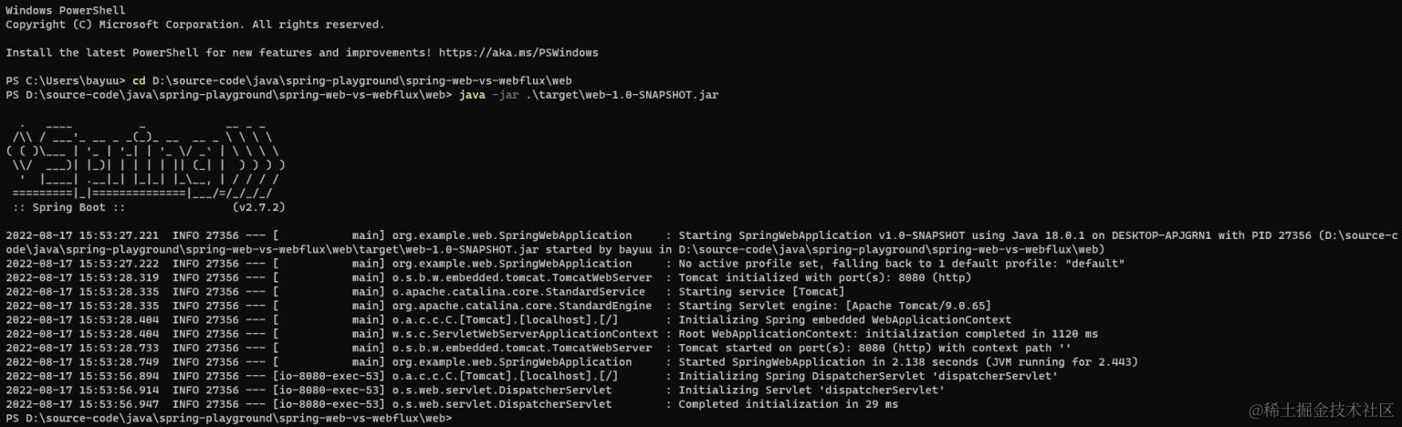 Web MVC startup time