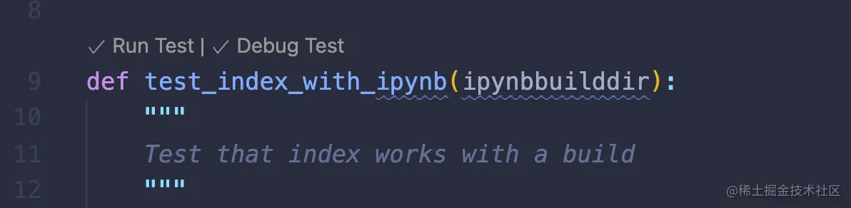 VS Code 内联运行测试