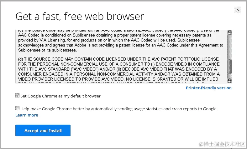 安装谷歌浏览器