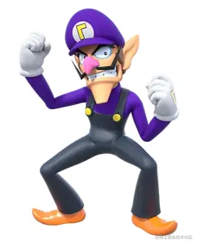 超级马里奥游戏中的瓦路易吉角色，是路易吉的邪恶版本