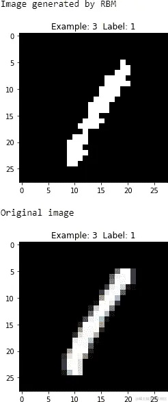 第一个 RBM 的第四张生成图像