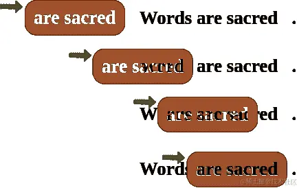 cnn stencil sliding over phrase words are sacred drawio