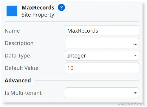 MaxRecords 的属性