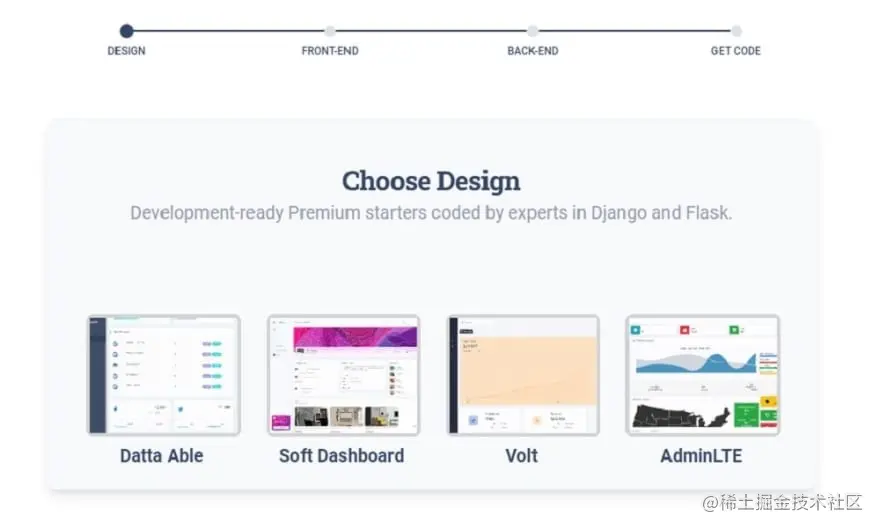 App Generator Datta Able - Select Design