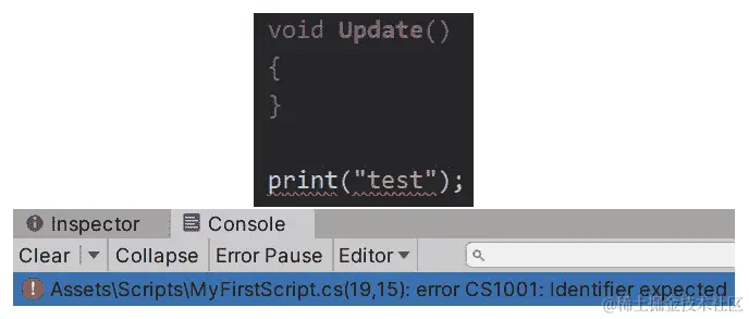 图 13.27 - 指令或函数调用放错位置