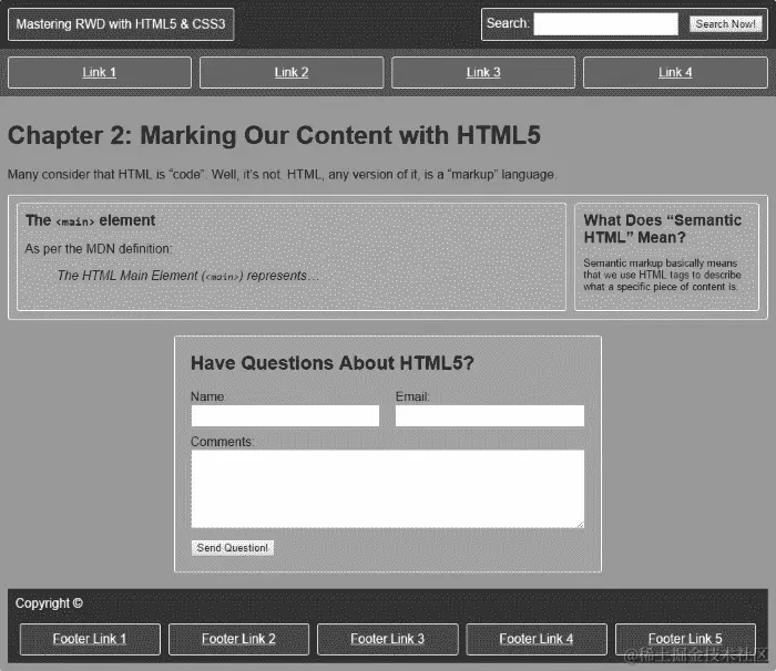 桌面和移动设备的输出截图