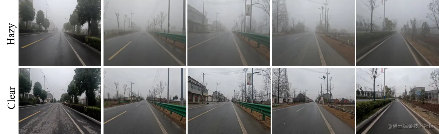 Non-aligned image pairs in real-world scenes