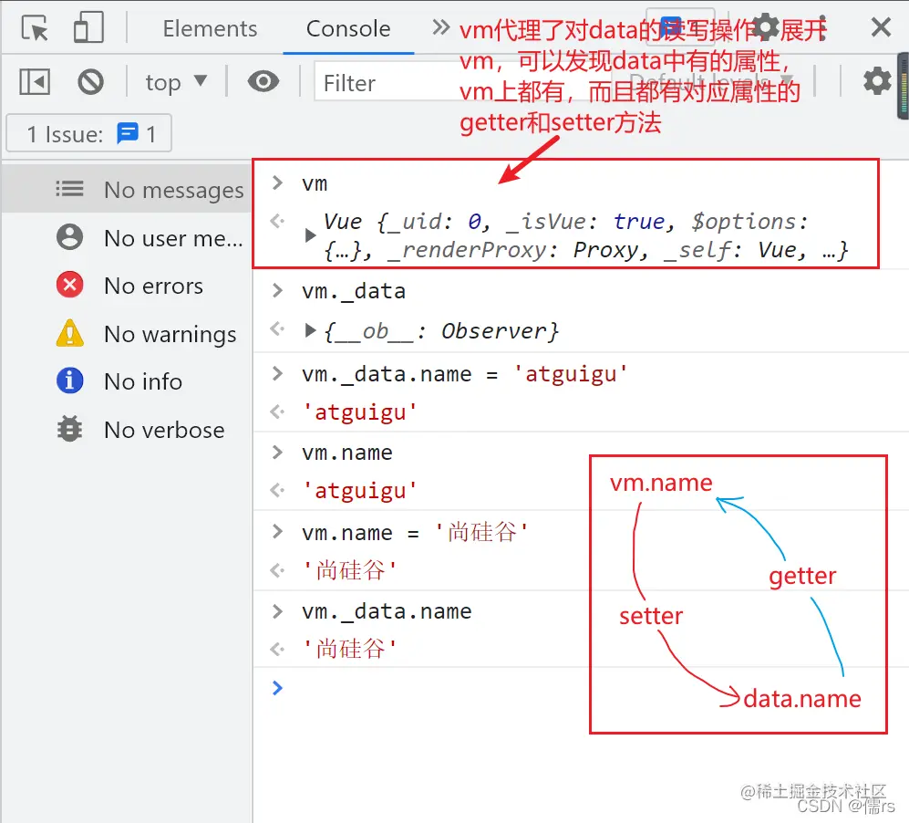 Vue种的数据代理