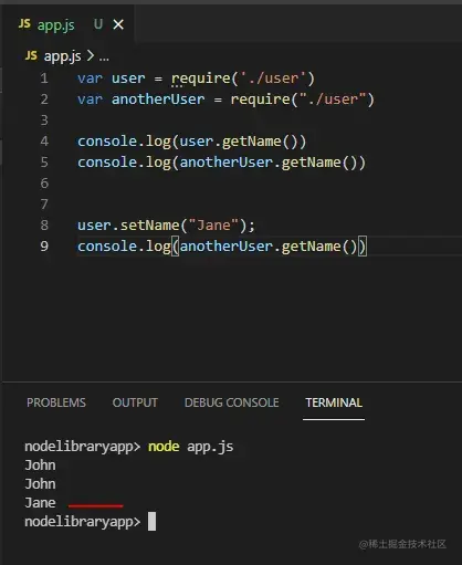 Requiring the User Module