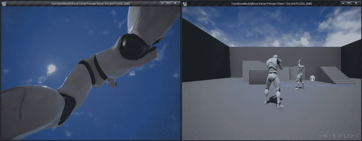 图 16.26：根据摄像机旋转使角色网格上下俯仰