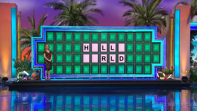 A potential game board rendered using the alternative approach