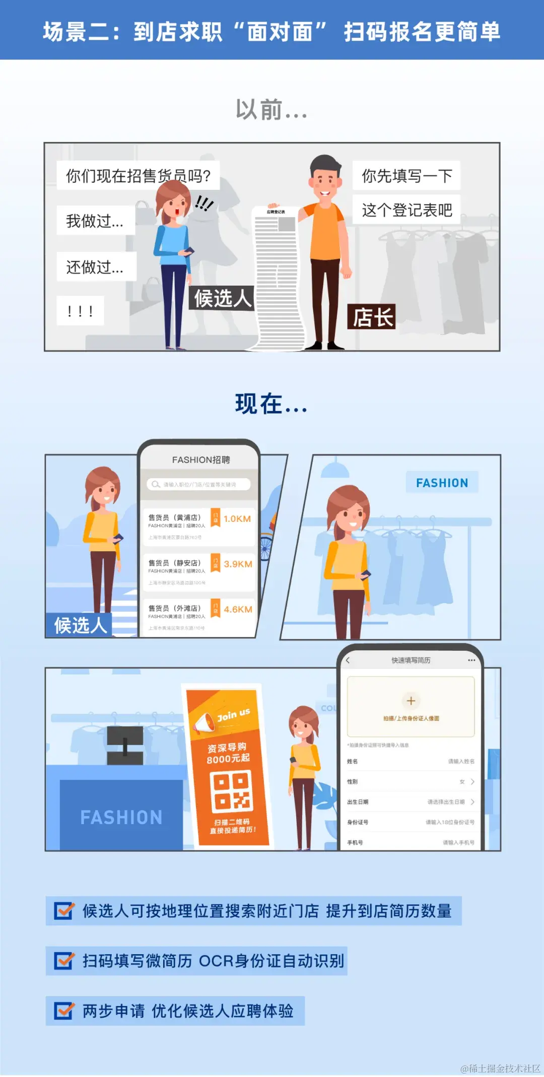 手机点一点，「店长助手」为门店开启自主招聘-用友大易智能招聘系统