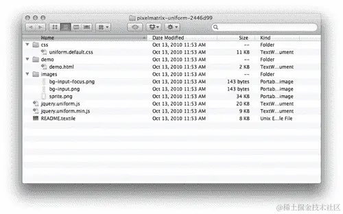 执行动作的时间 — 添加用于为无样式元素添加样式的 Uniform