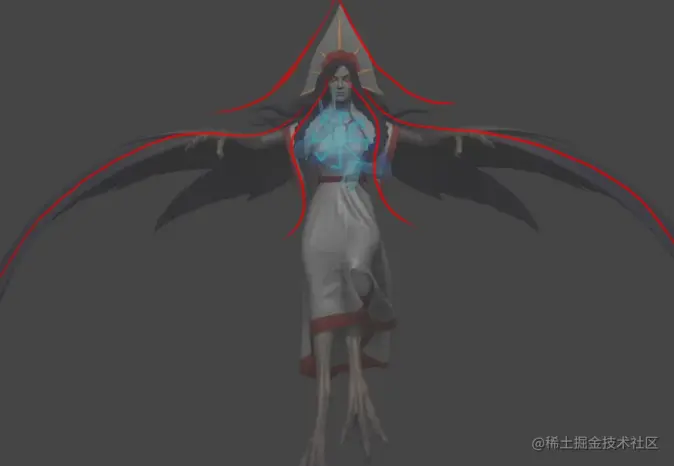 衣服的褶皱在ZBrush中完成 - 瑞云渲染