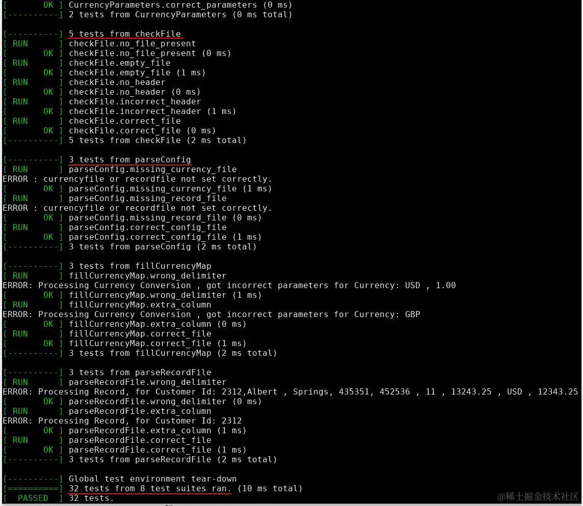 图 7.24：所有测试都正常运行