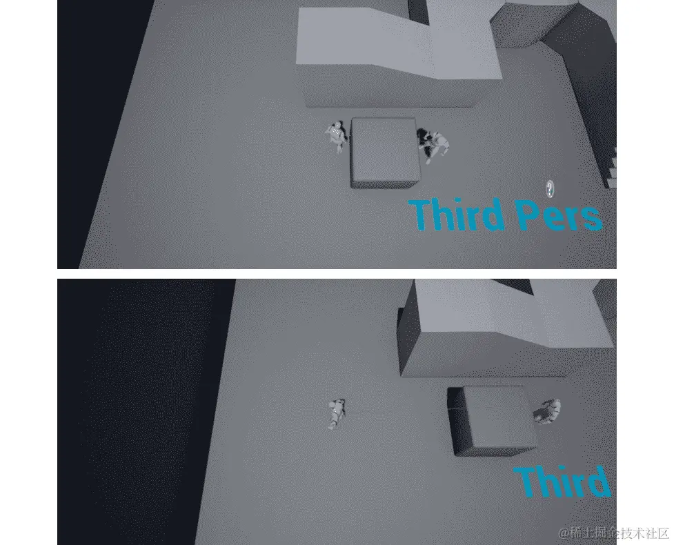 图 5.18：预期输出显示从臀部到眼睛的更新的 Line Trace