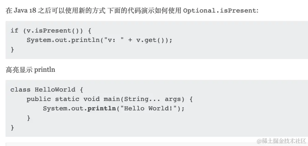 Java 18 Javadoc