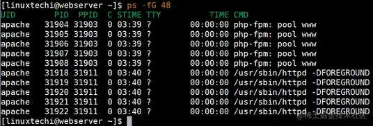 group-id-based-process-linux-ps-command