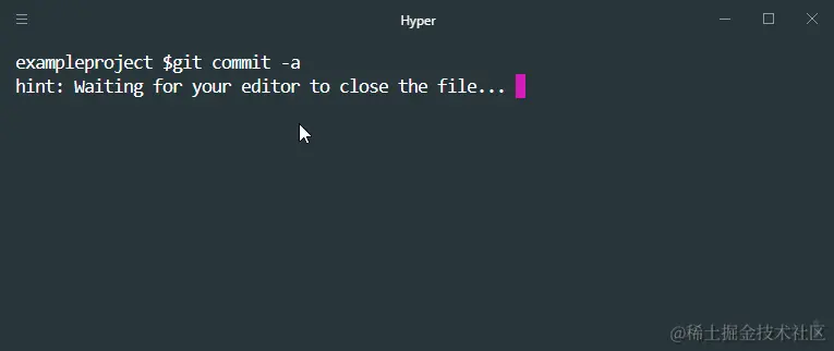 git waiting for your editor to close the file