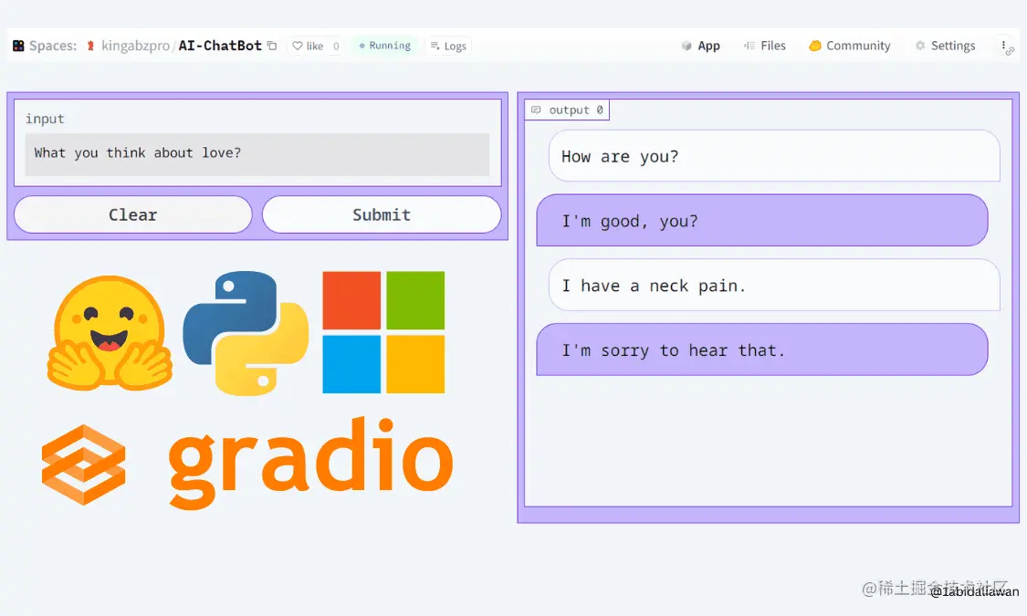教你5分钟内使用Hugging Face和 Gradio 构建 AI 聊天机器人