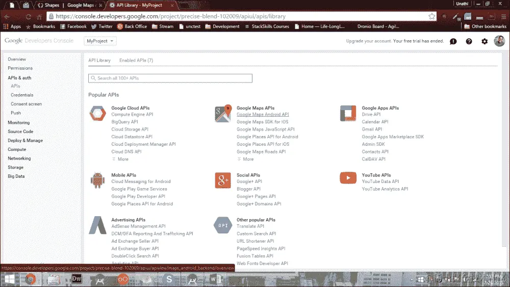 创建 Google 开发者控制台项目