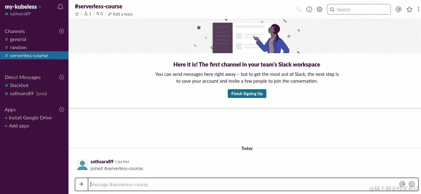 图 7.83：您的新 Slack 频道