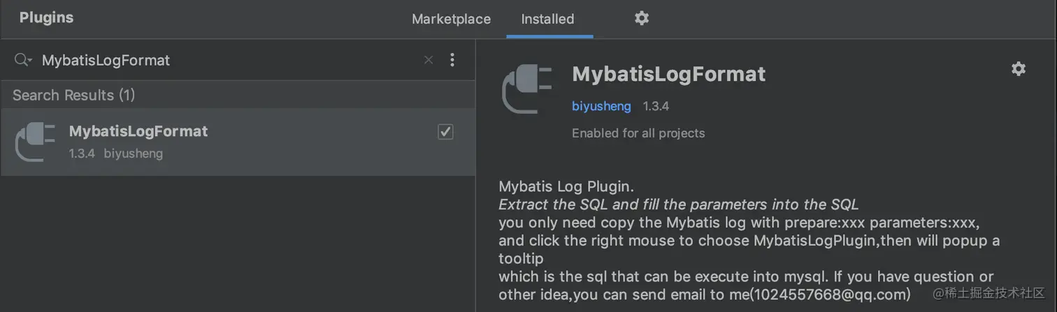 MybatisLogFormat