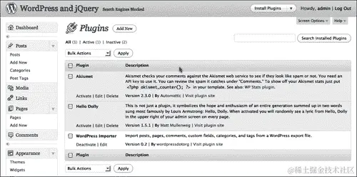 WordPress 插件概览