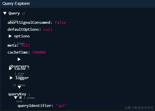 Figure 5.3 – React Query Devtools Query Details tab displaying Query Explorer
