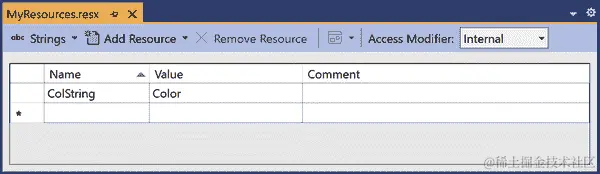 字符串模式下的资源文件编辑器