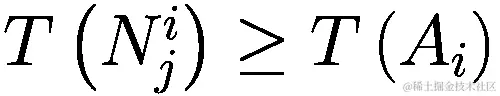 T\left({N}_{j}^{i}\right)\ge T\left({A}_{i}\right)