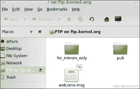 操作时间 – 连接到 FTP 服务器